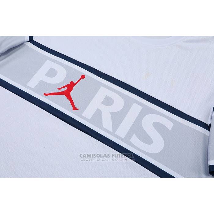 Fato de Treino Paris Saint-Germain Manga Curta 2022-2023 Branco - Calcas Curta